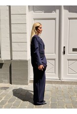 Elisabetta Franchi Blazer E Franchi stripe donkerblauw/rood