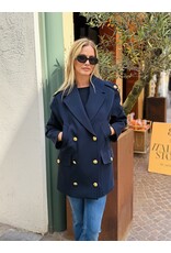 Elisabetta Franchi Caban E Franchi donkerblauw