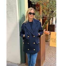 Elisabetta Franchi Caban E Franchi donkerblauw