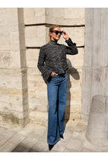Emporio Armani Korte Chanel-look vest E Armani donkergrijs