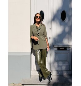 Patrizia Pepe Blazer P Pepe one button donker kaki