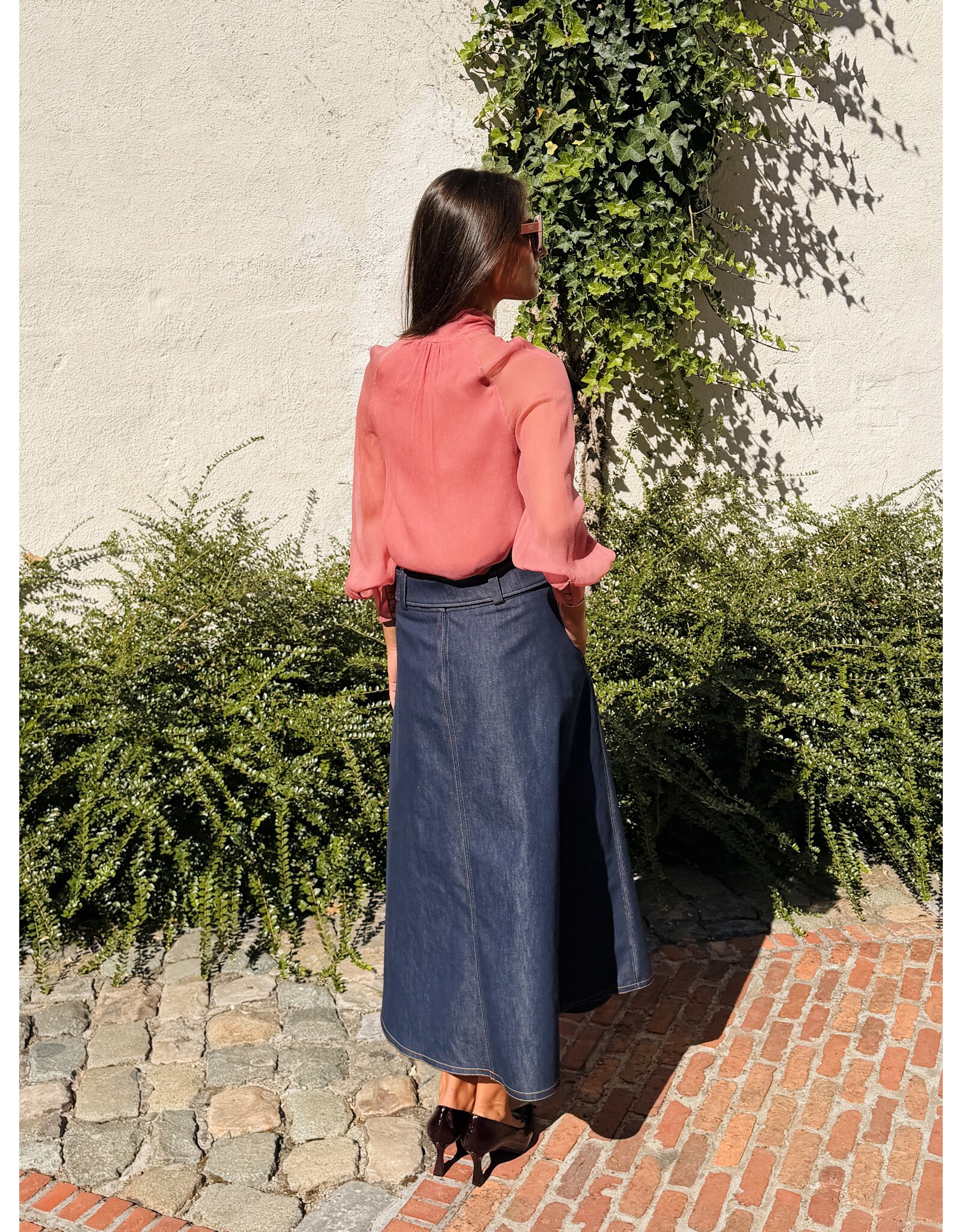 Natan Lange jeansrok Natan Fame3 denim