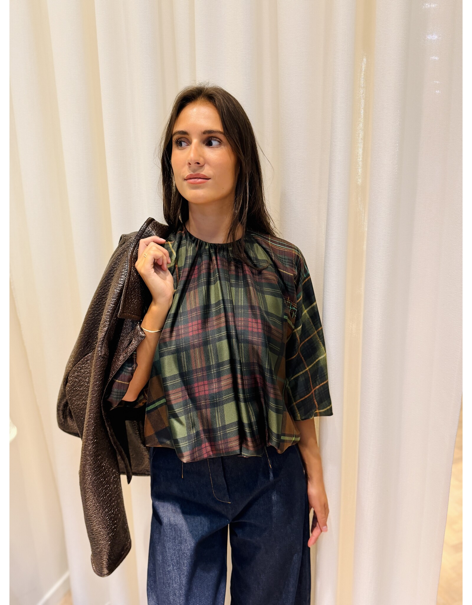 Natan Bloes Natan Fable tartan kaki