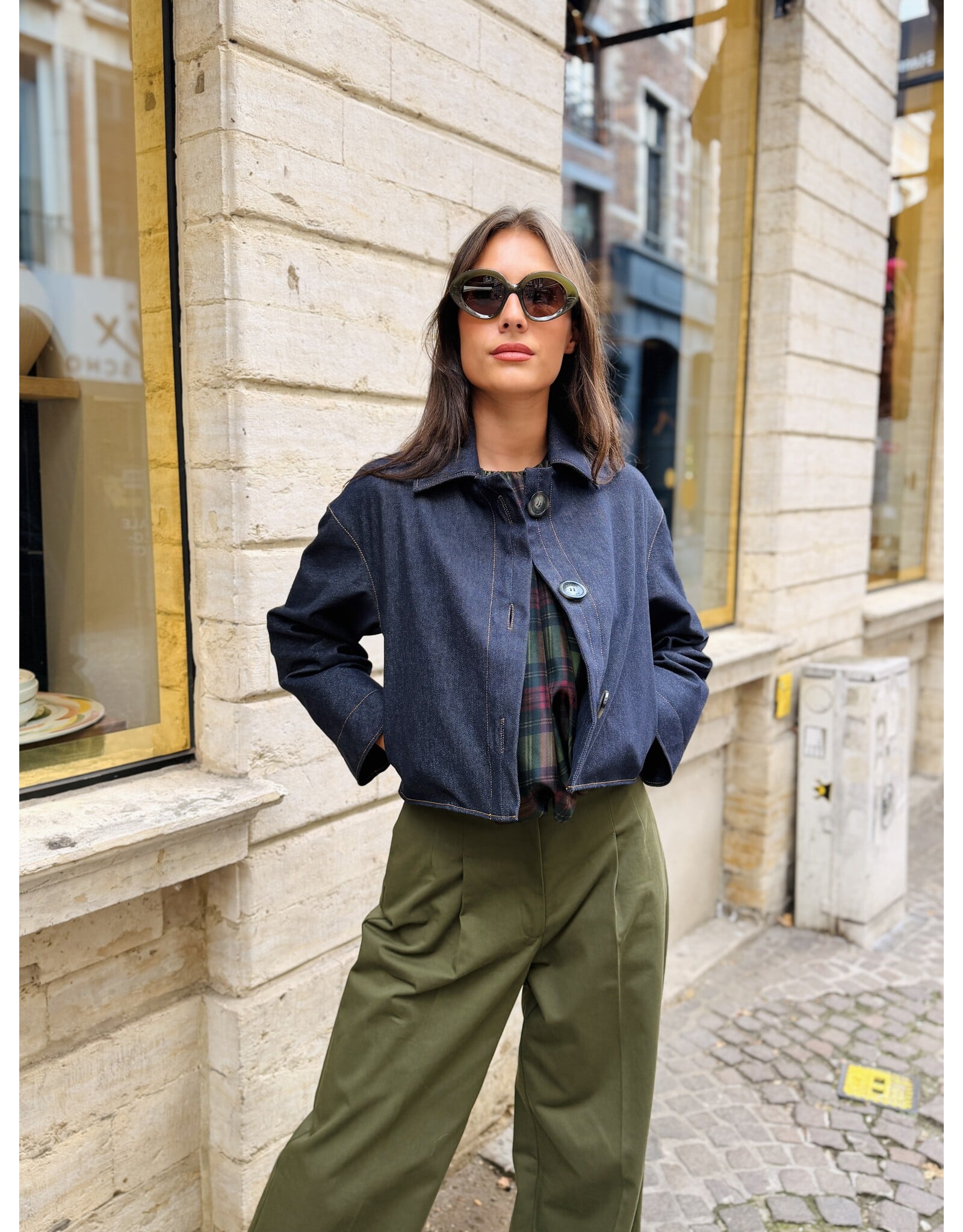 Natan Jeansvest Natan Fusain3 denim stretch