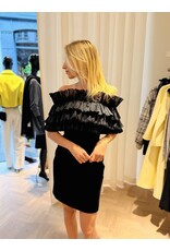 Elisabetta Franchi Bustierkleedje E Franchi zwart fluweel