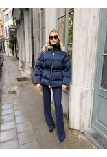 Elisabetta Franchi Donsvest E Franchi donkerblauw