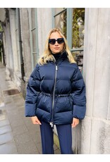 Elisabetta Franchi Donsvest E Franchi donkerblauw