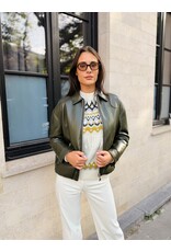 Patrizia Pepe Jacket P Pepe ecoleder kaki