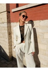 Patrizia Pepe Gecentreerde blazer P Pepe vanilla ice