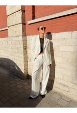 Patrizia Pepe Wijde broek P Pepe vanilla ice