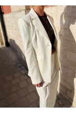 Patrizia Pepe Wijde broek P Pepe vanilla ice