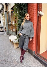 Elisabetta Franchi Dikke rolkraagtrui met kabel E Franchi