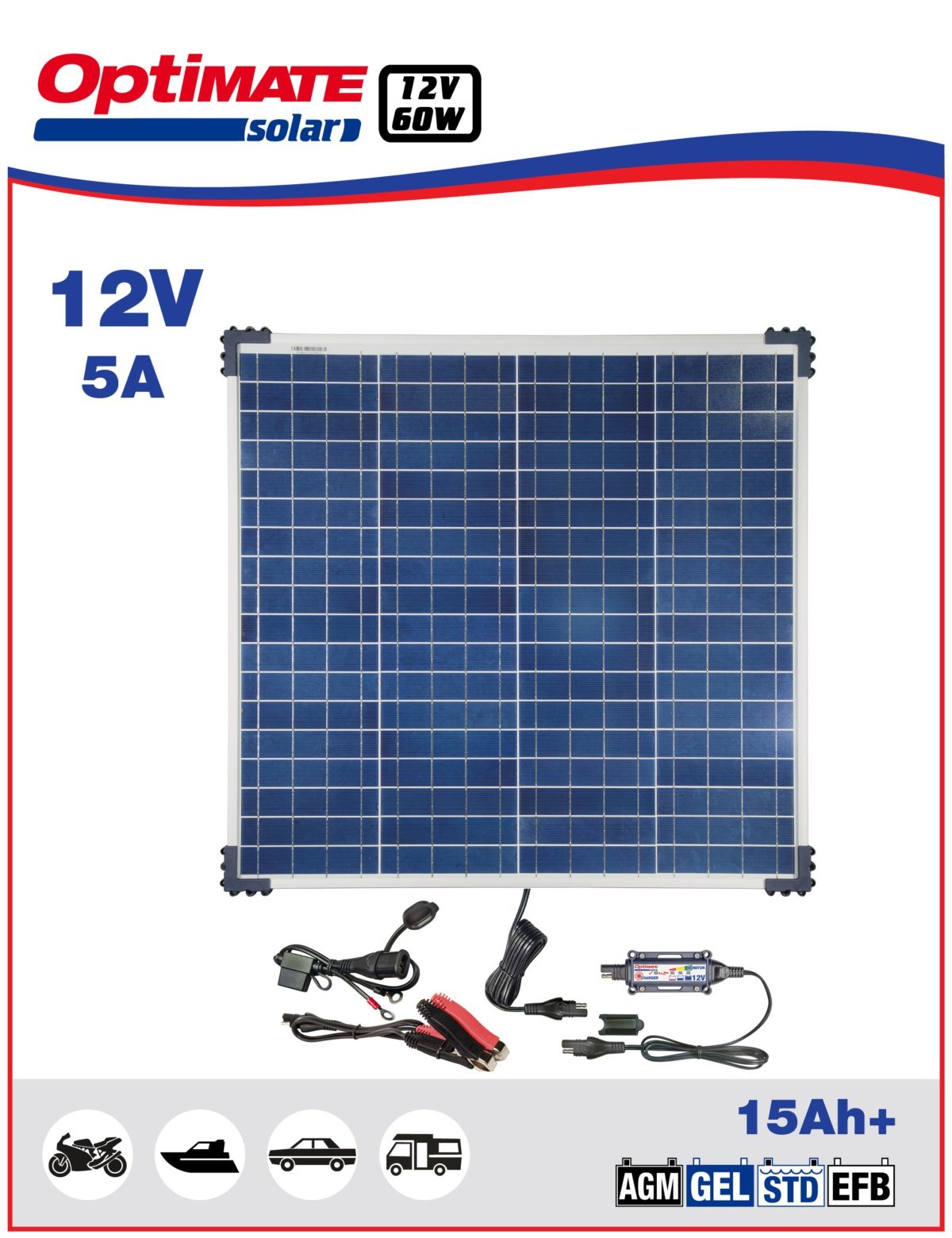 OptiMate Solar 60W - Acculader