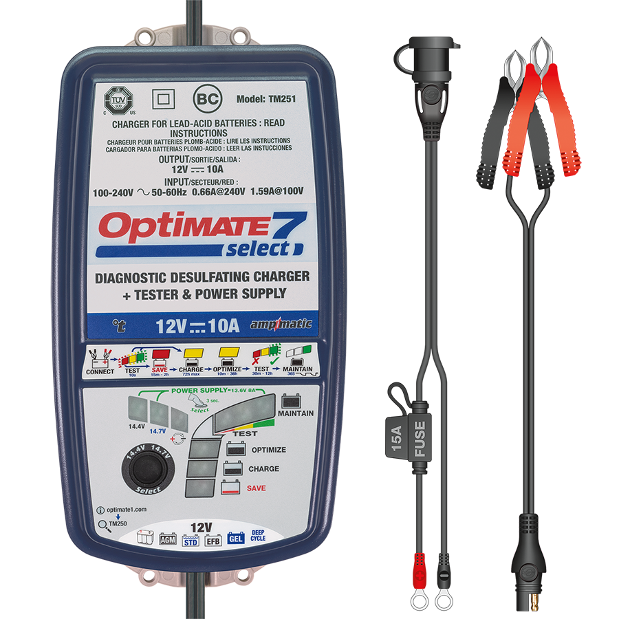 OptiMate OptiMate 7 Select - Battery Charger 12V