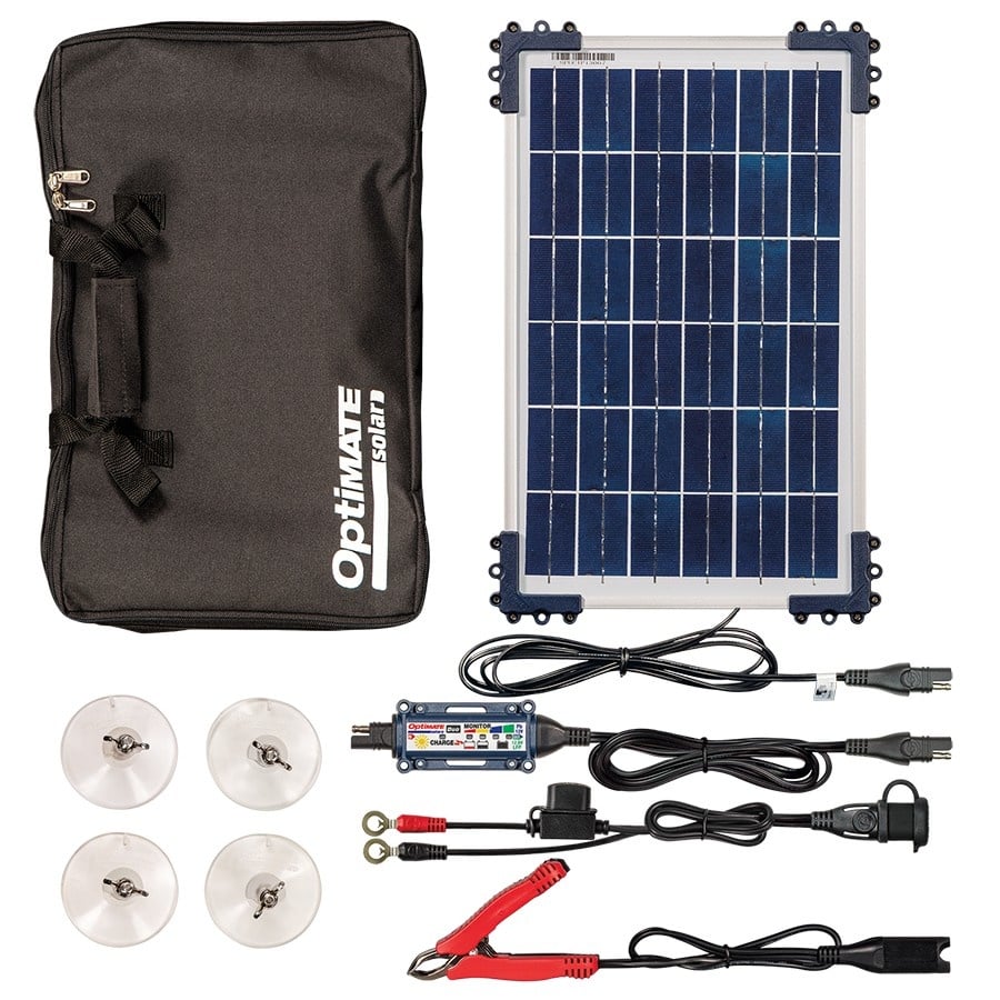 OptiMate DUO Solar 10W - Travel Kit - Battery Charger