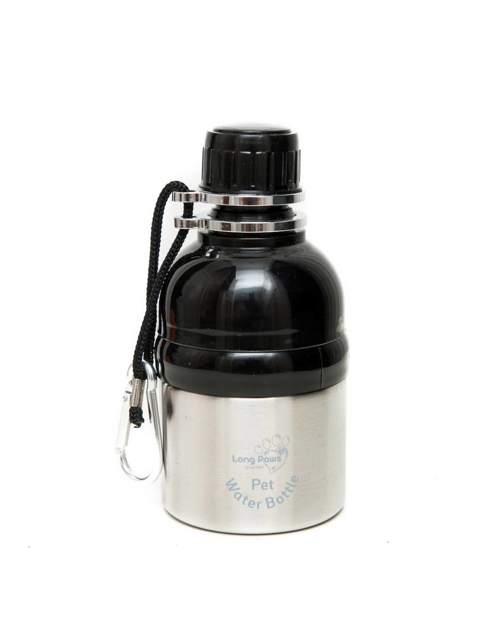 Silver Long Paws water bottle