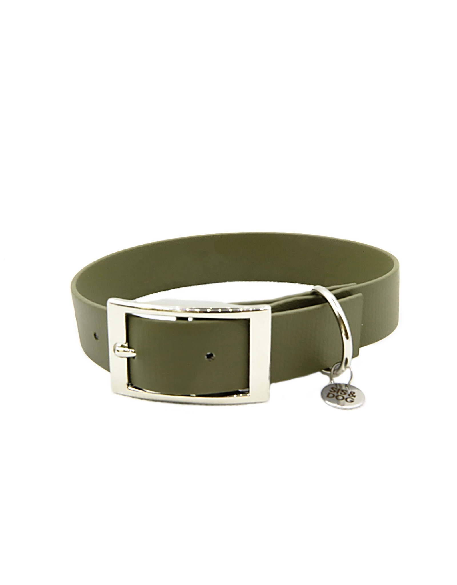 Biothanen dog collar Olive Sis and Dog
