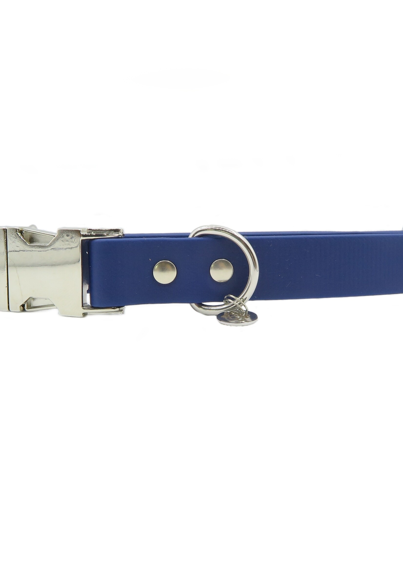 Verstelbare halsband dark blue breed