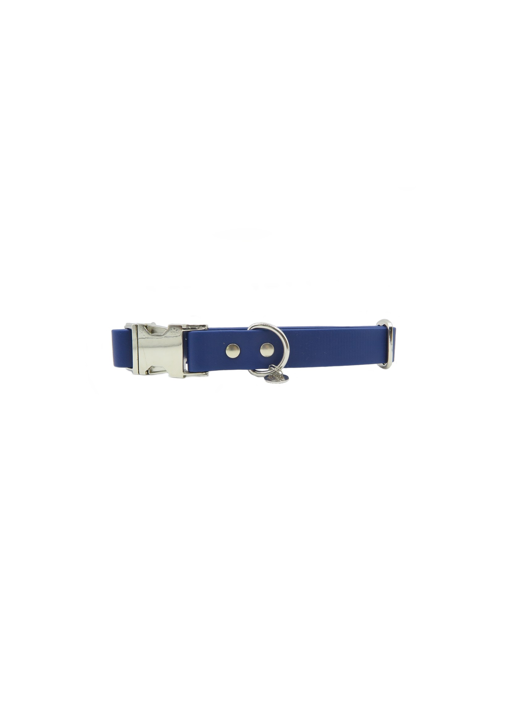 Verstelbare halsband dark blue breed