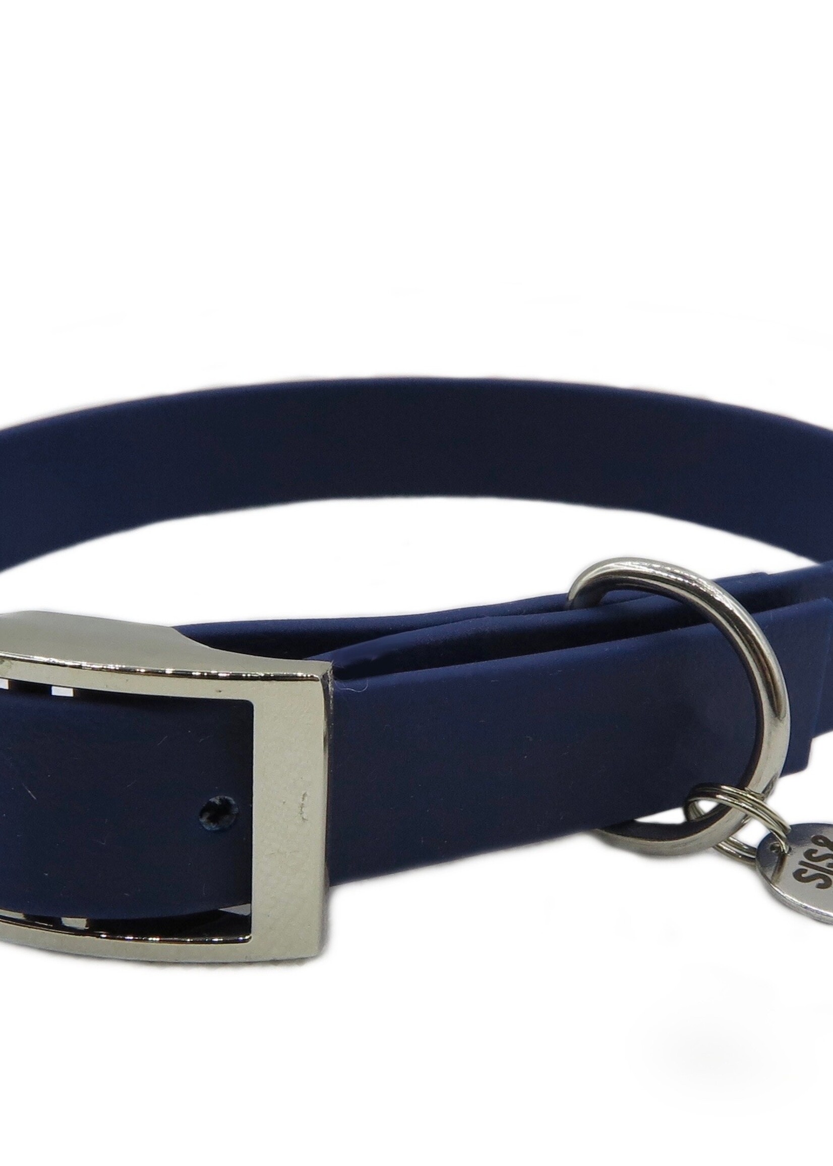Collar dark blue wide