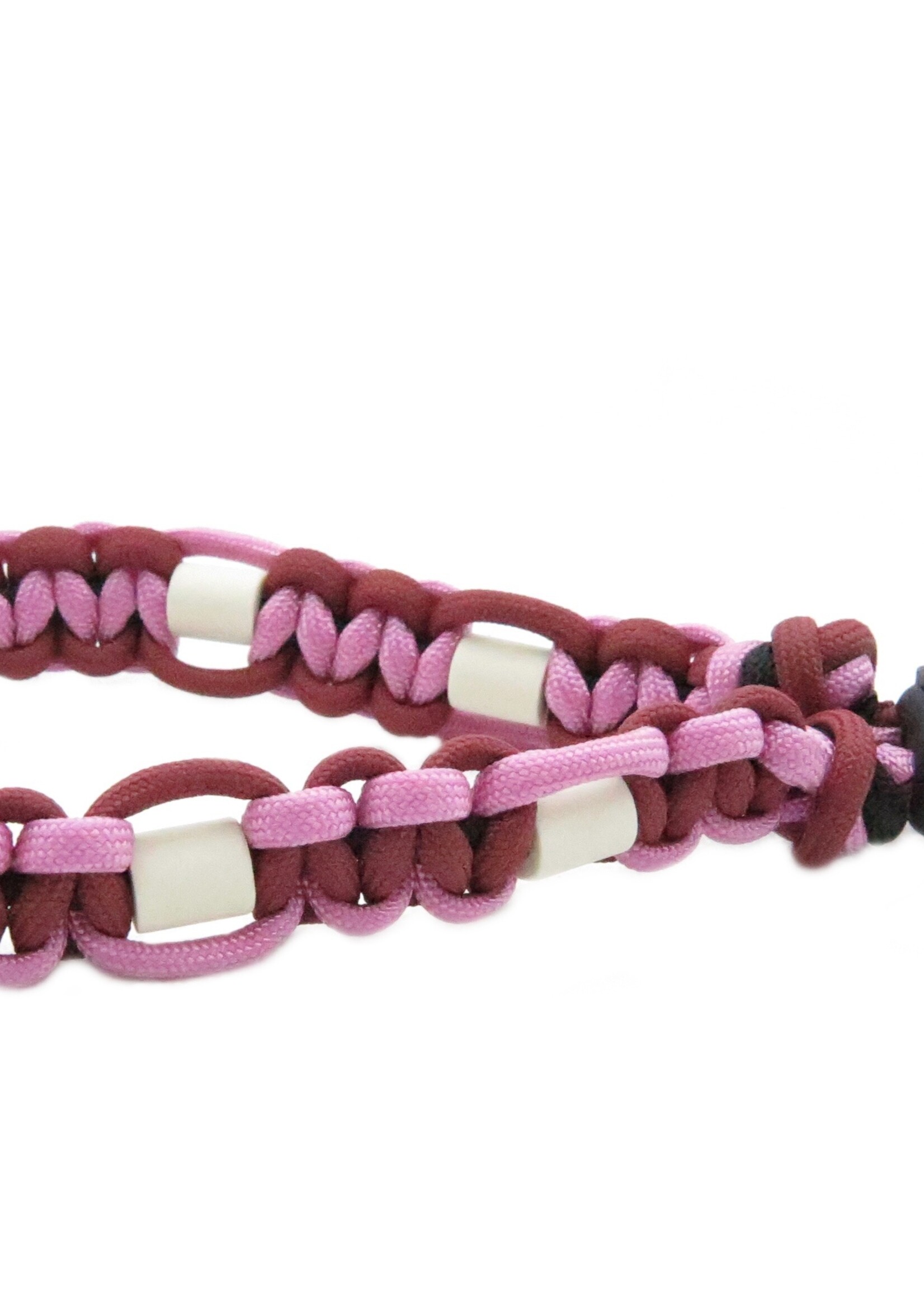 Mauve flat dog anti tick collar