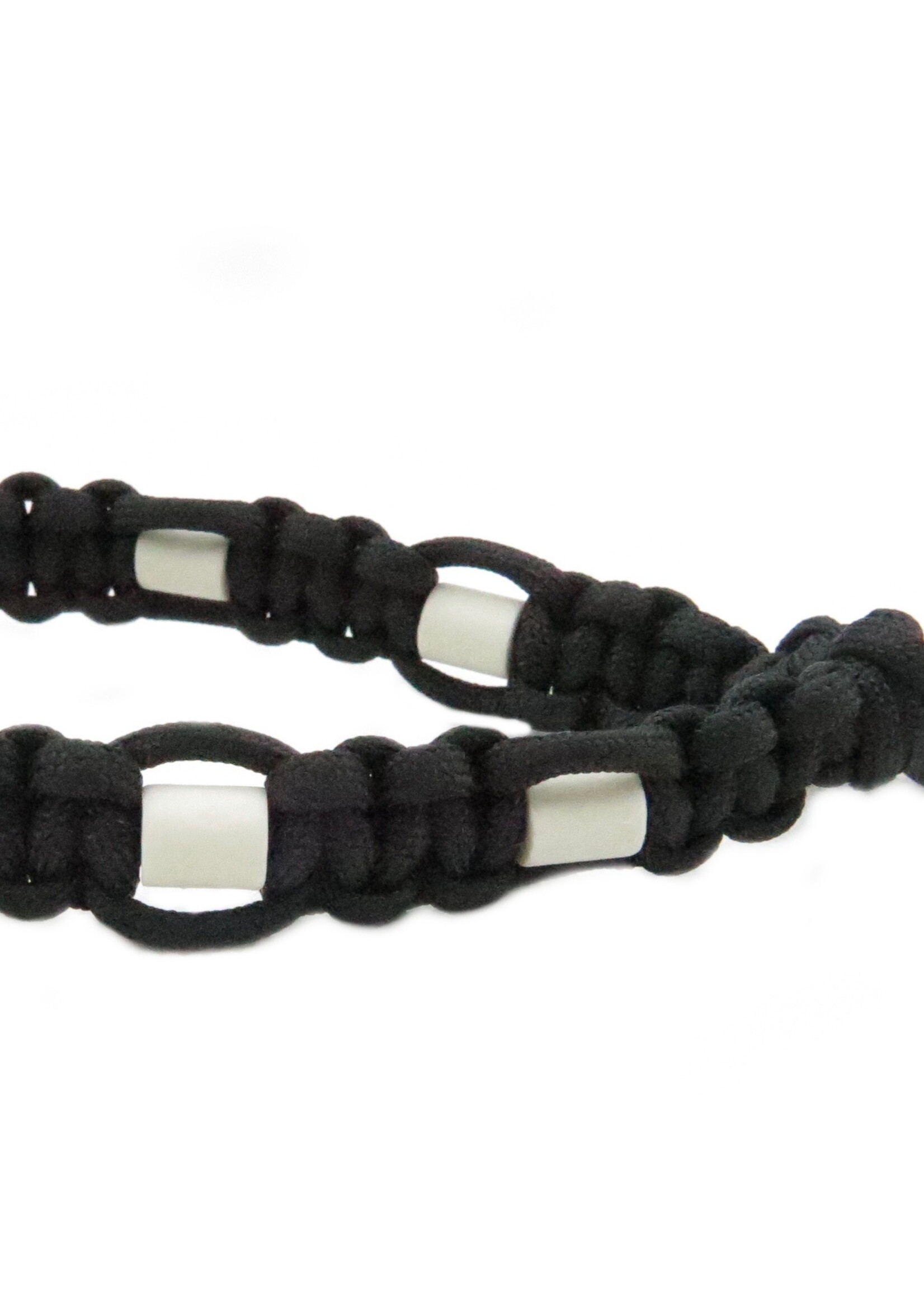 Black on black platte honden tekenband