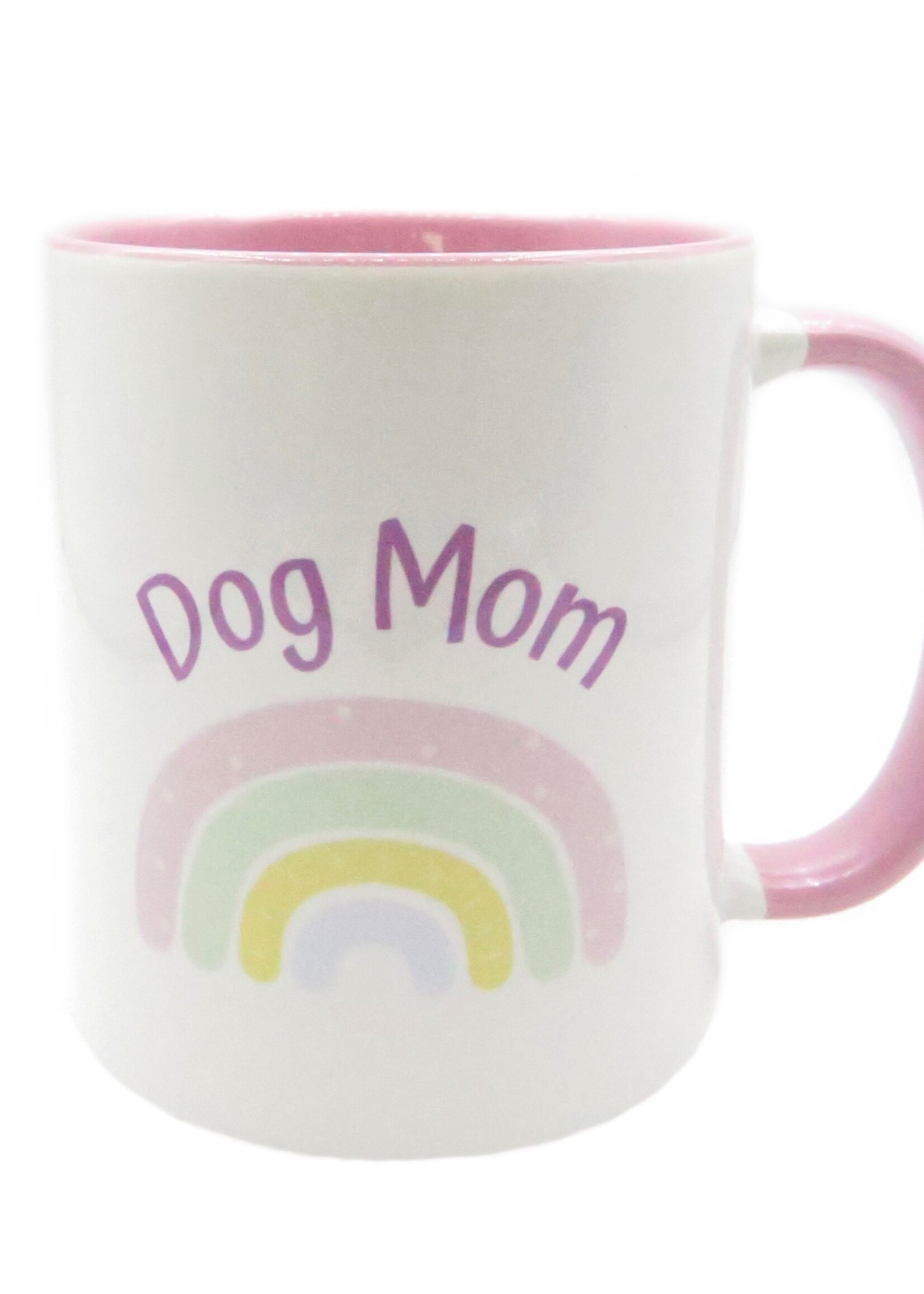 Dog mom rainbow mug