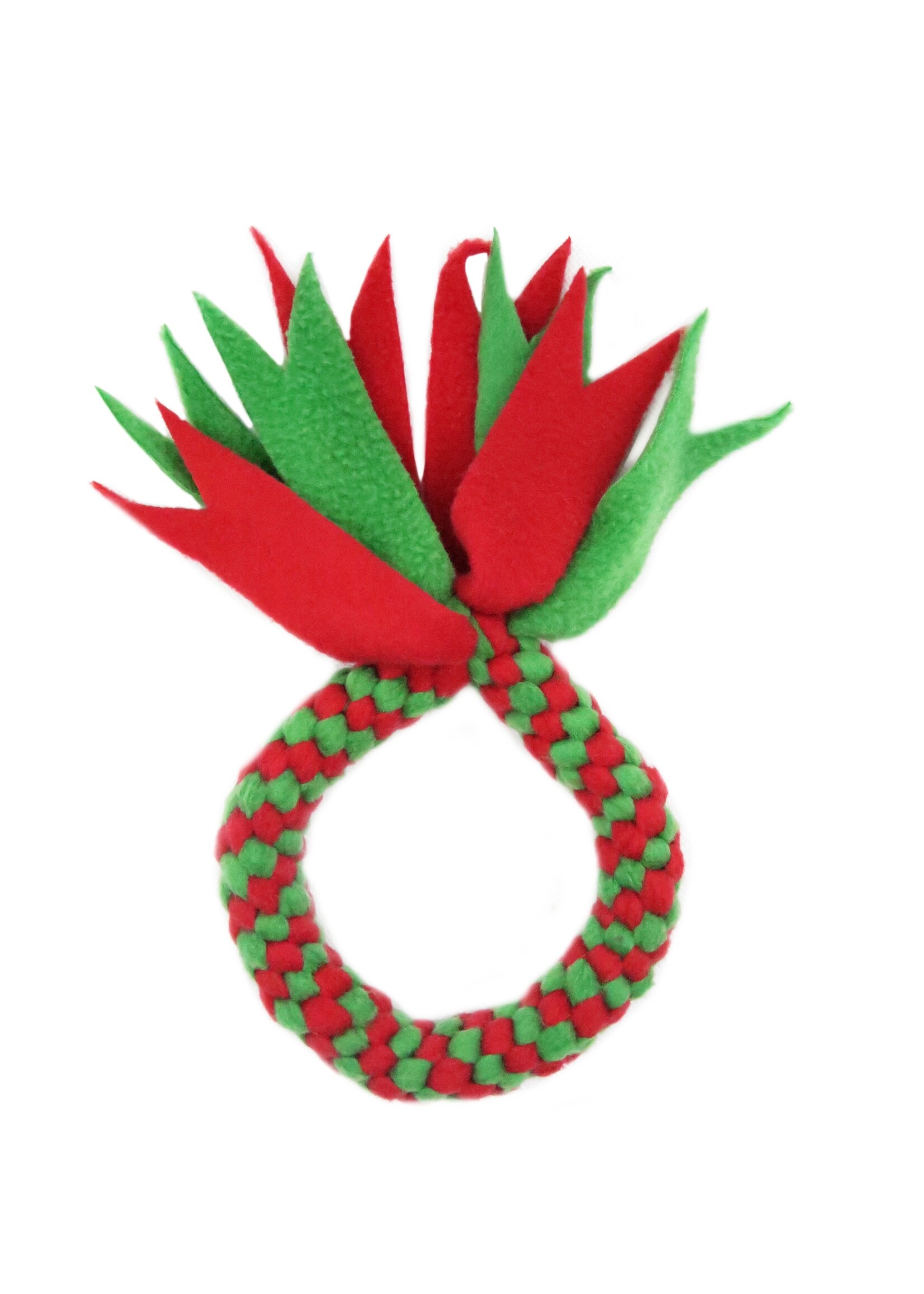 Fleecetoy xmas rond groen