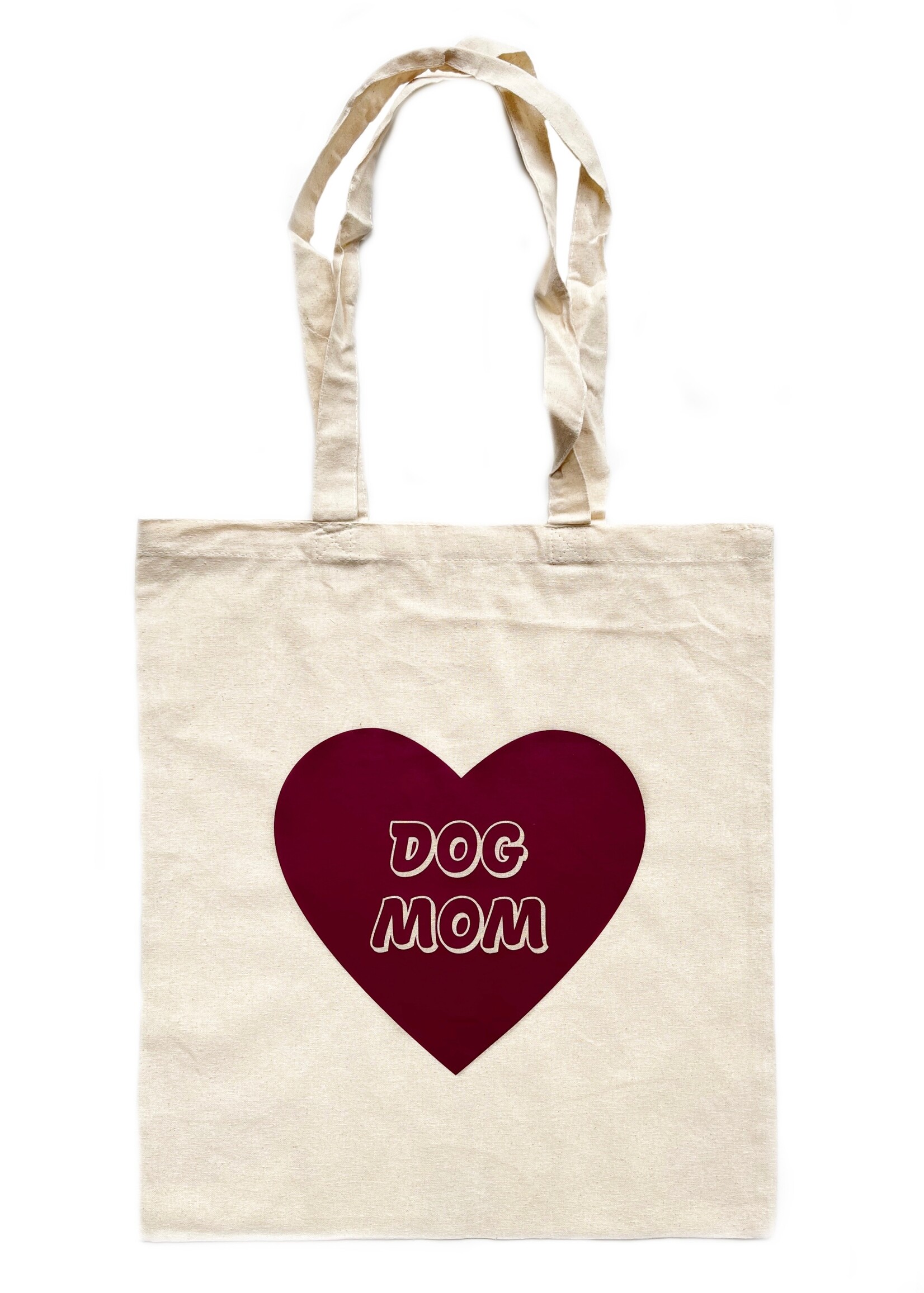 Dog mom heart bag