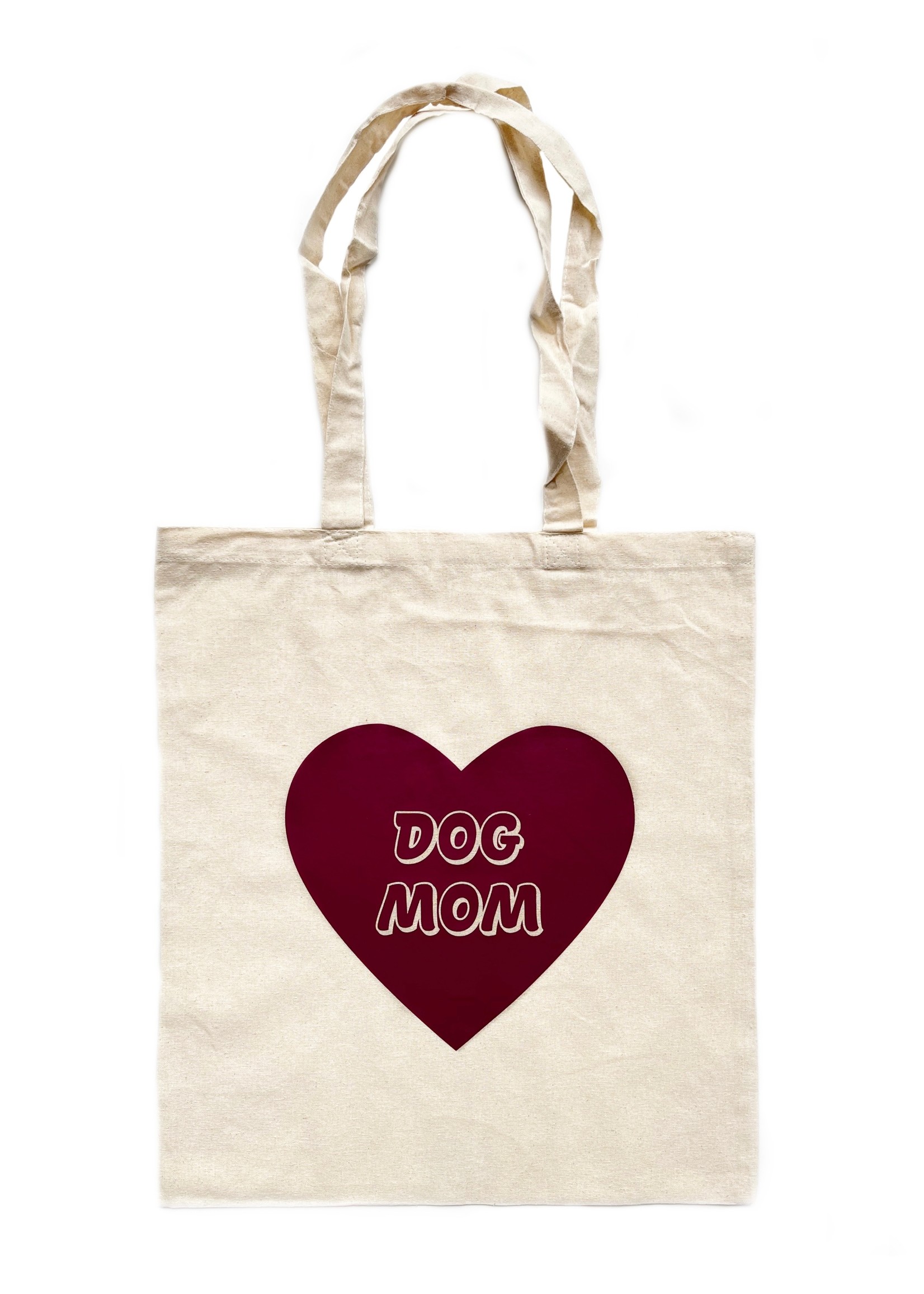 Dog mom heart bag