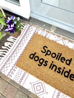 Spoiled dogs inside