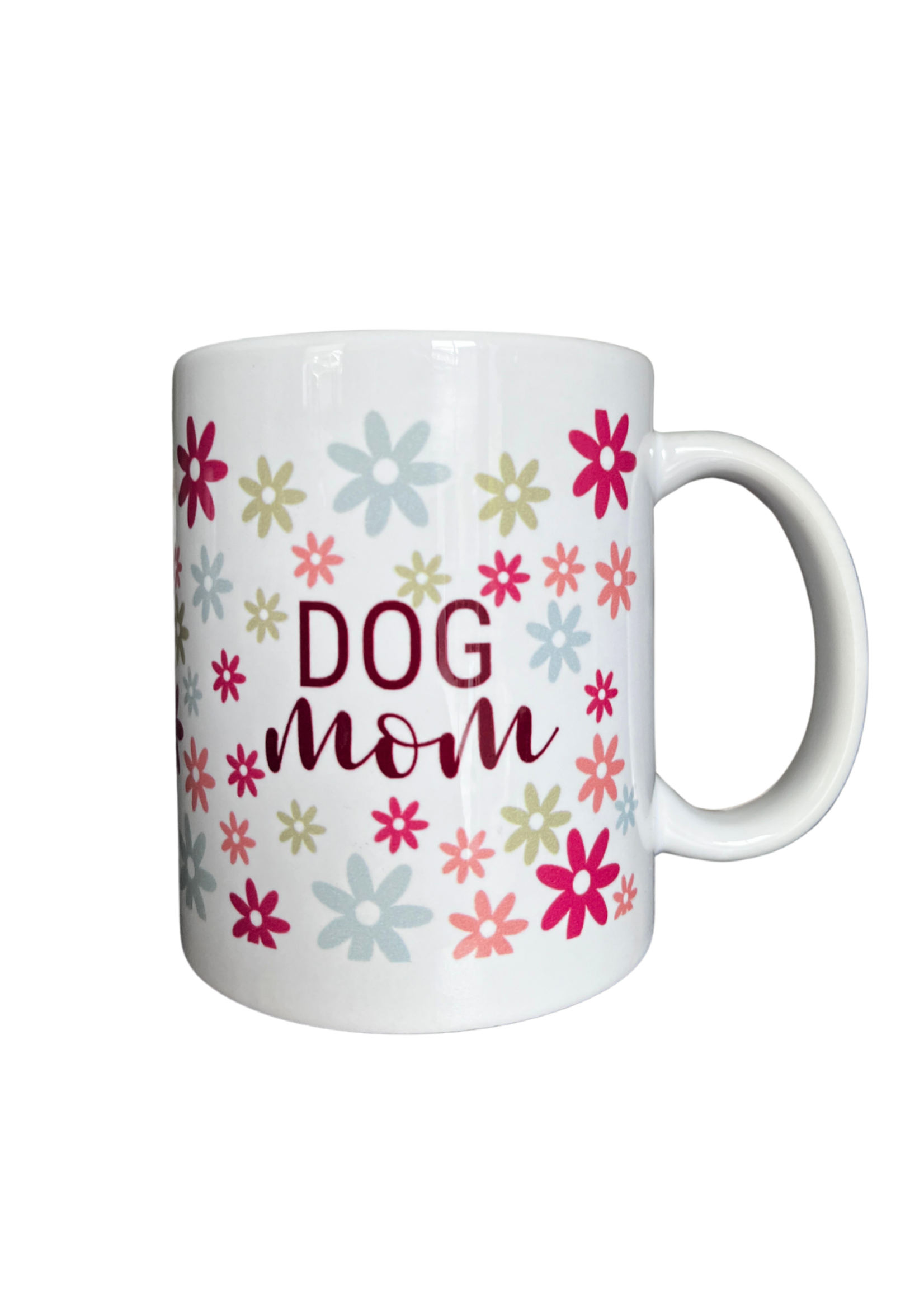 Dog mom multi flower mok