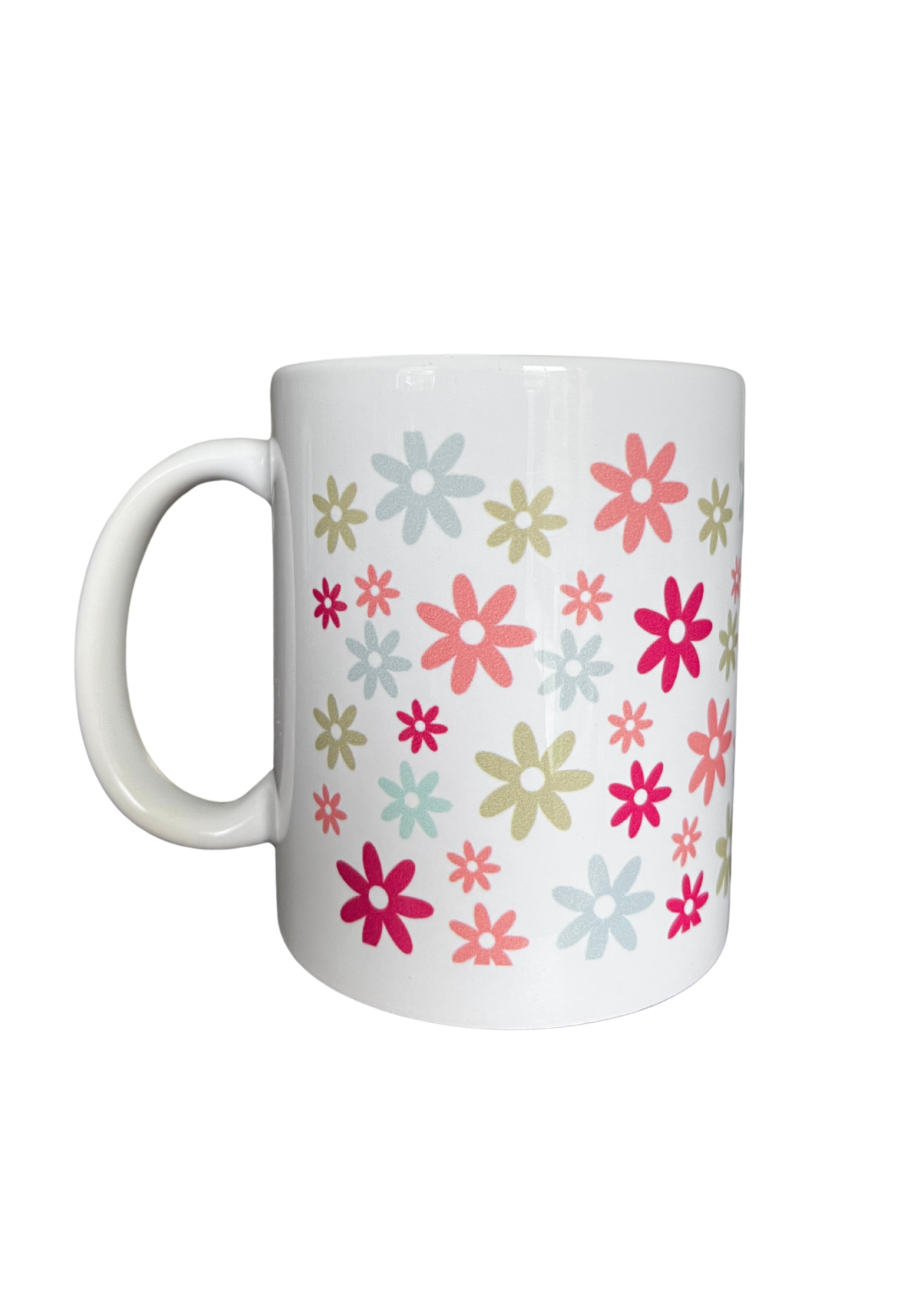 Dog mom multi flower mug