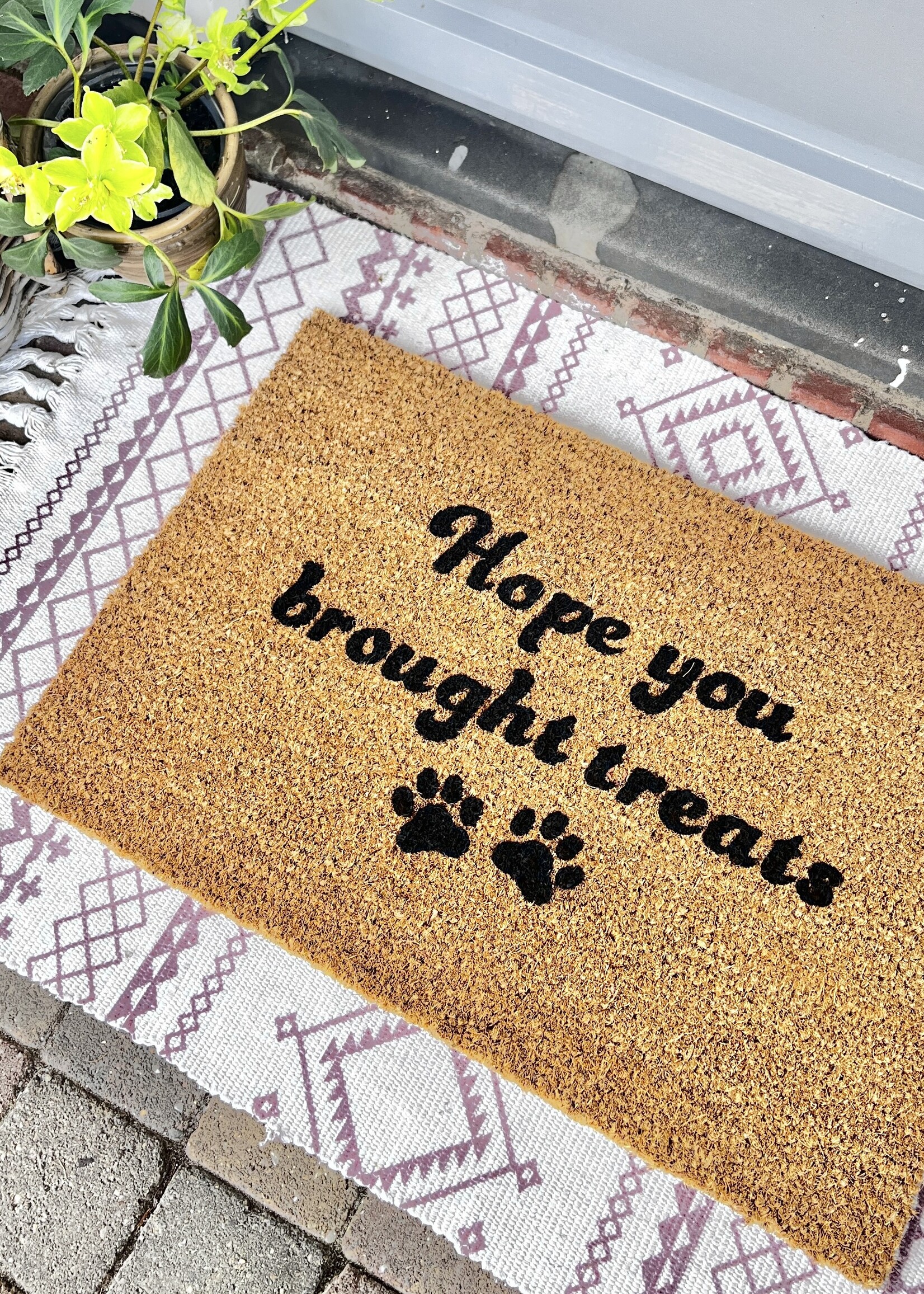 Hope you brought treats doormat
