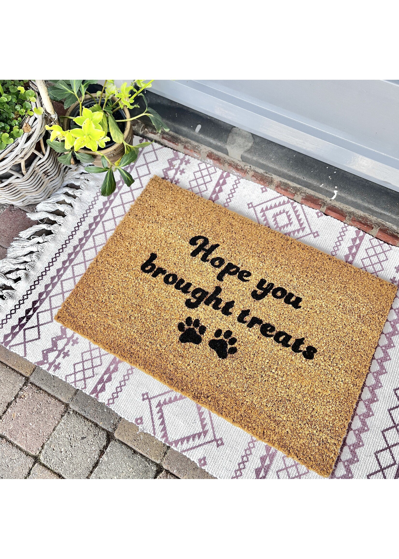 Hope you brought treats doormat