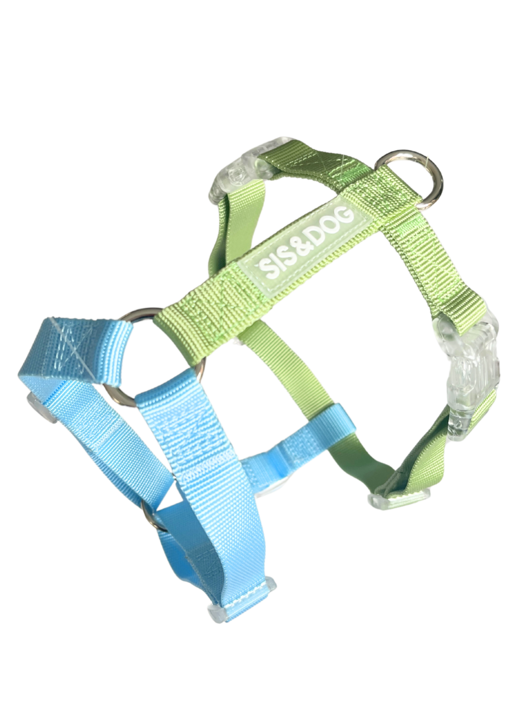 Blauw/Groen honden harnas