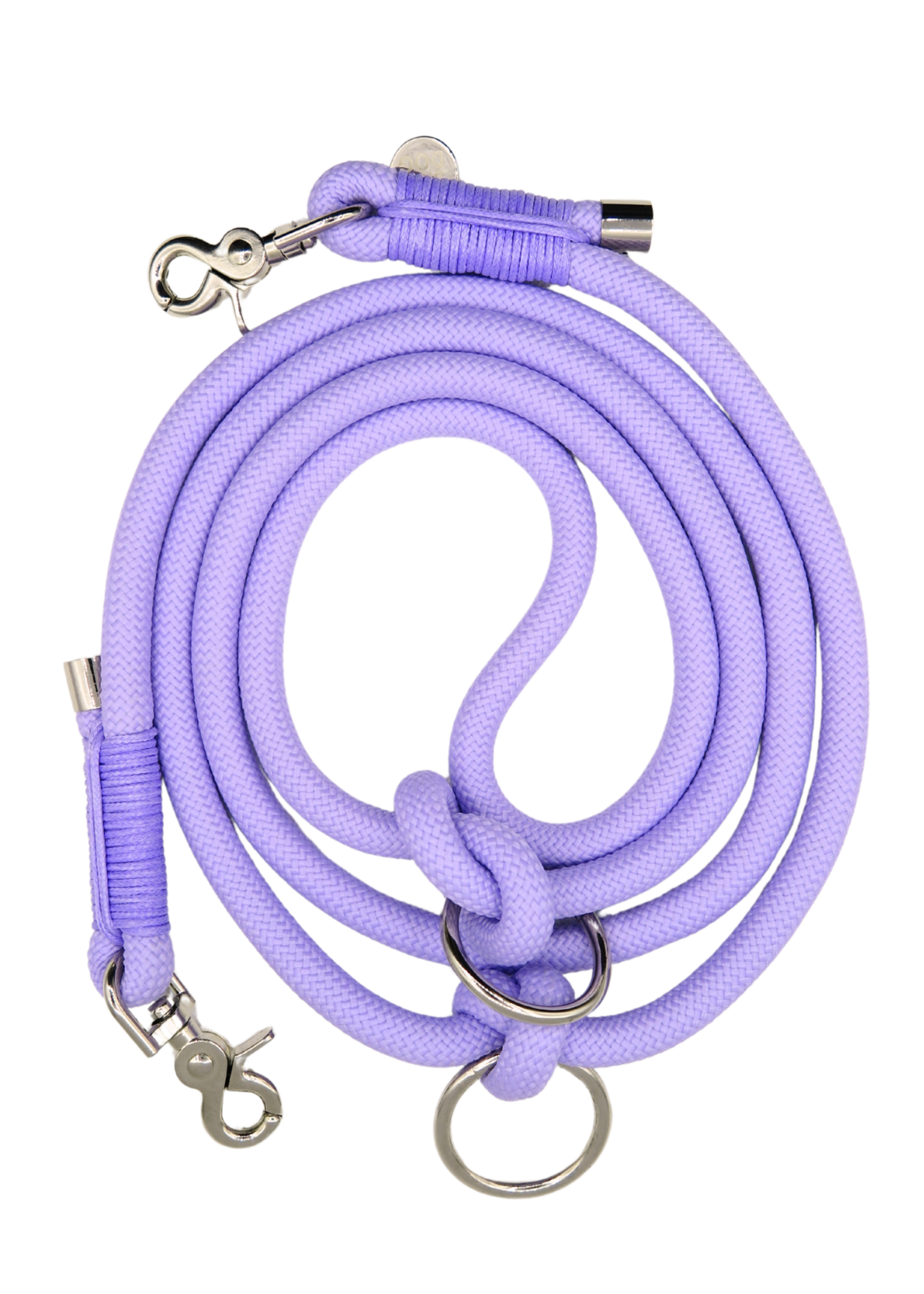 Lilac dog leash handsfree