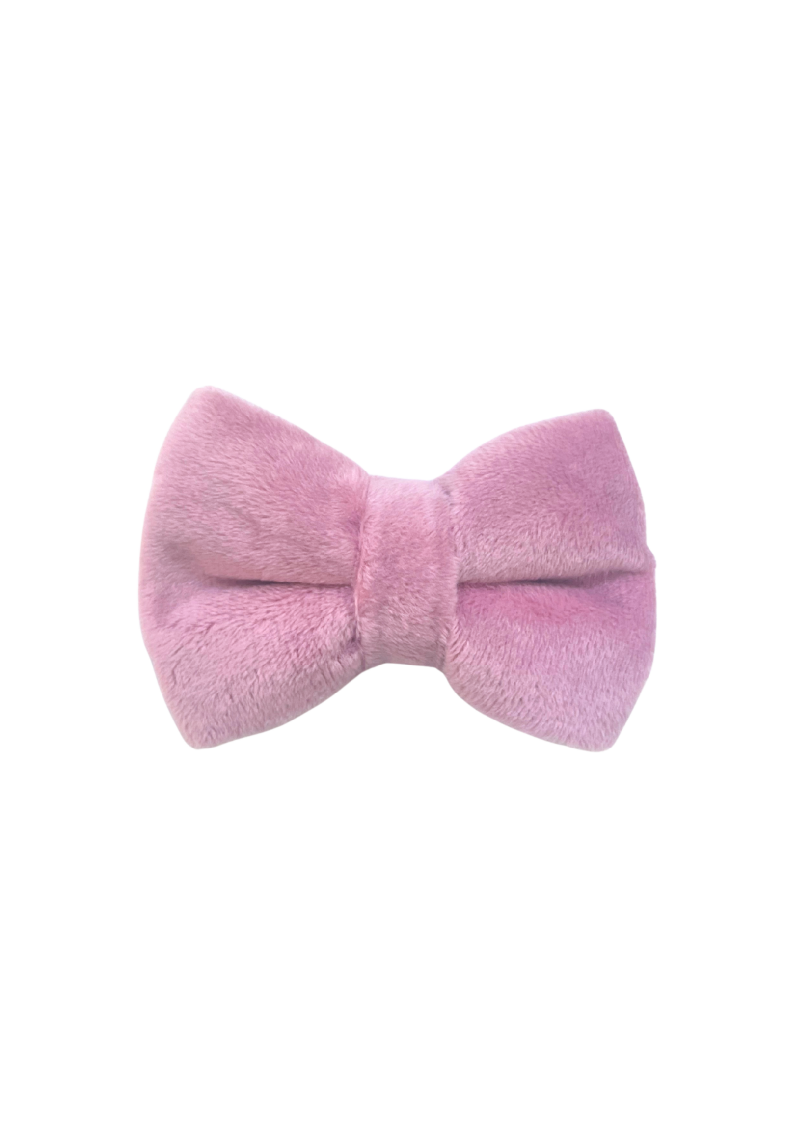 Creamy pink dog bowtie