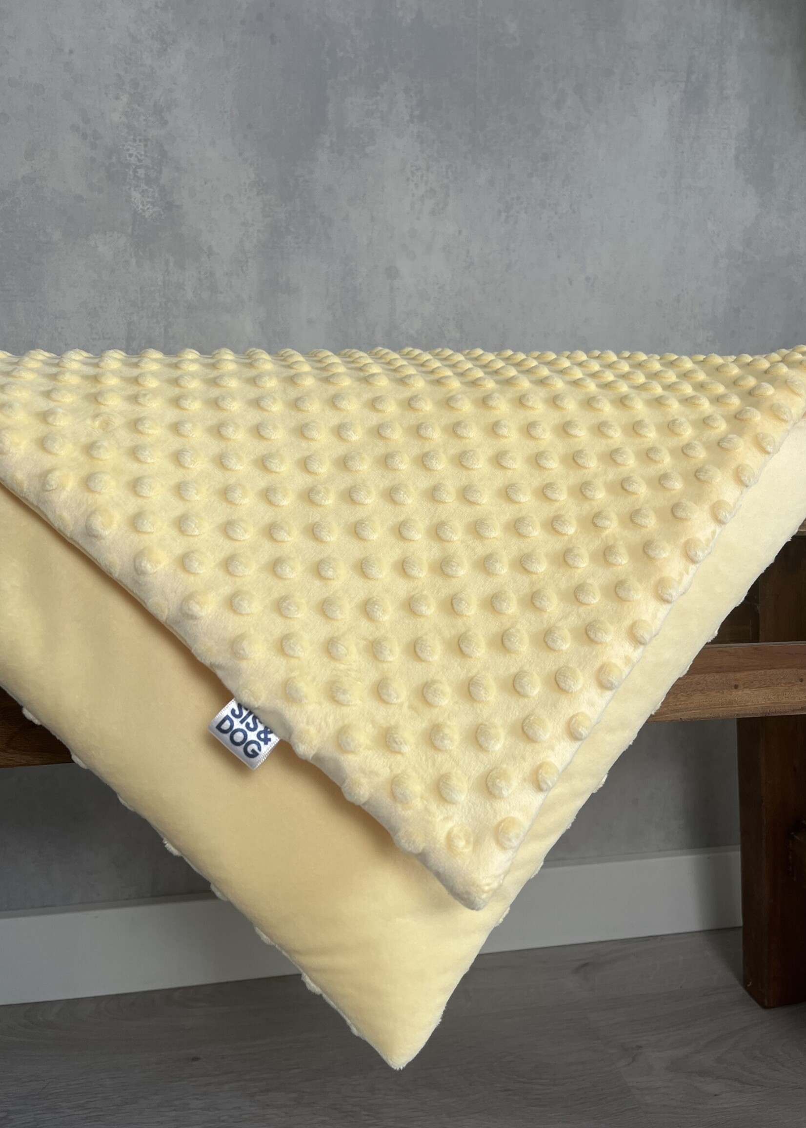 Dog sofablanket butter yellow