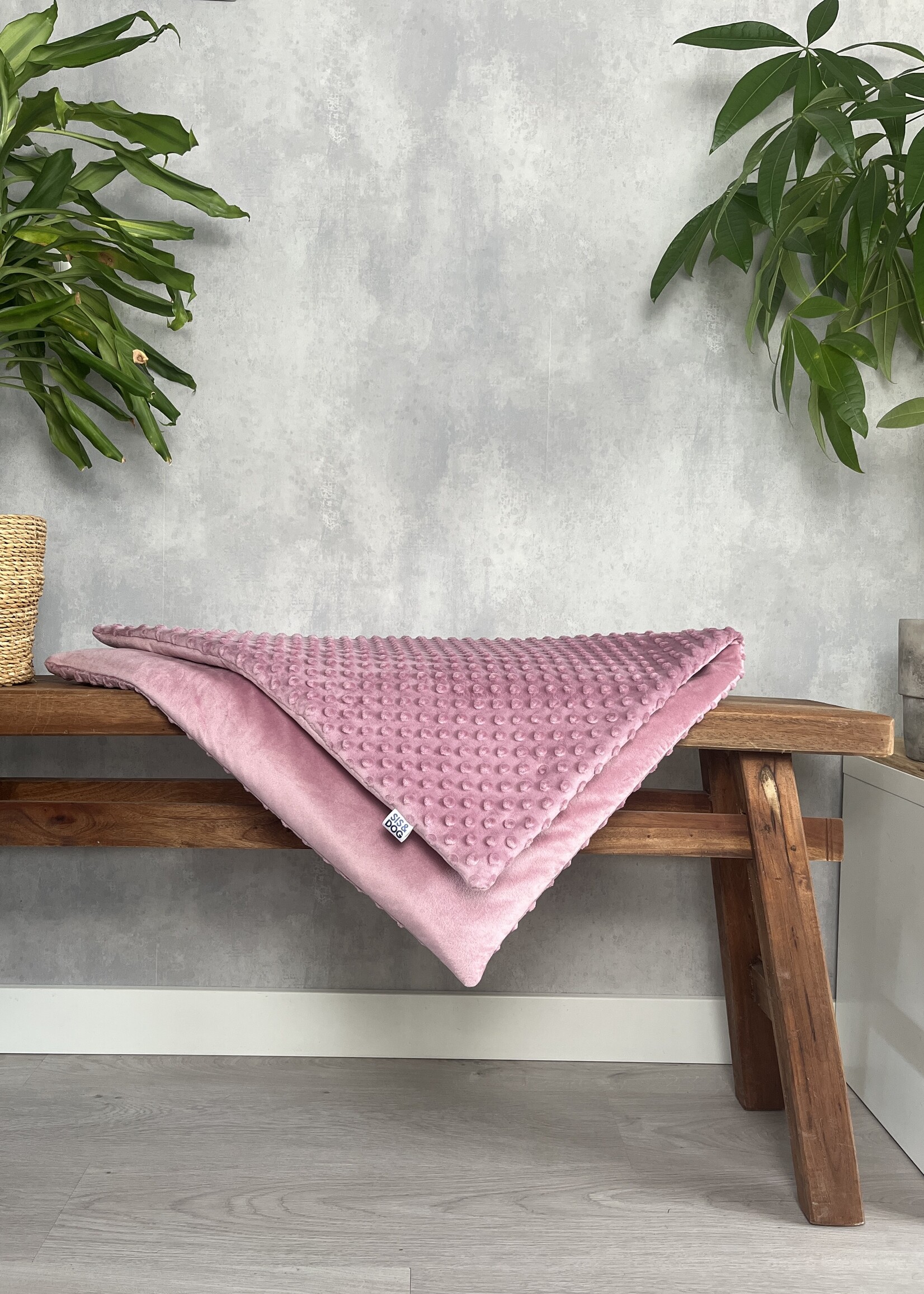 Dog sofablanket Creamy pink