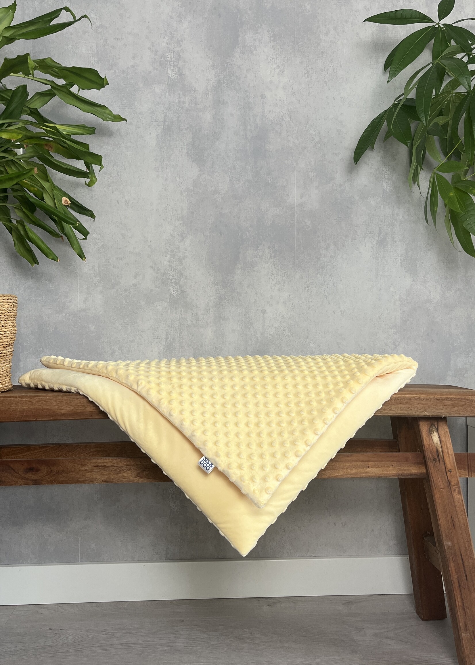 Dog sofablanket butter yellow