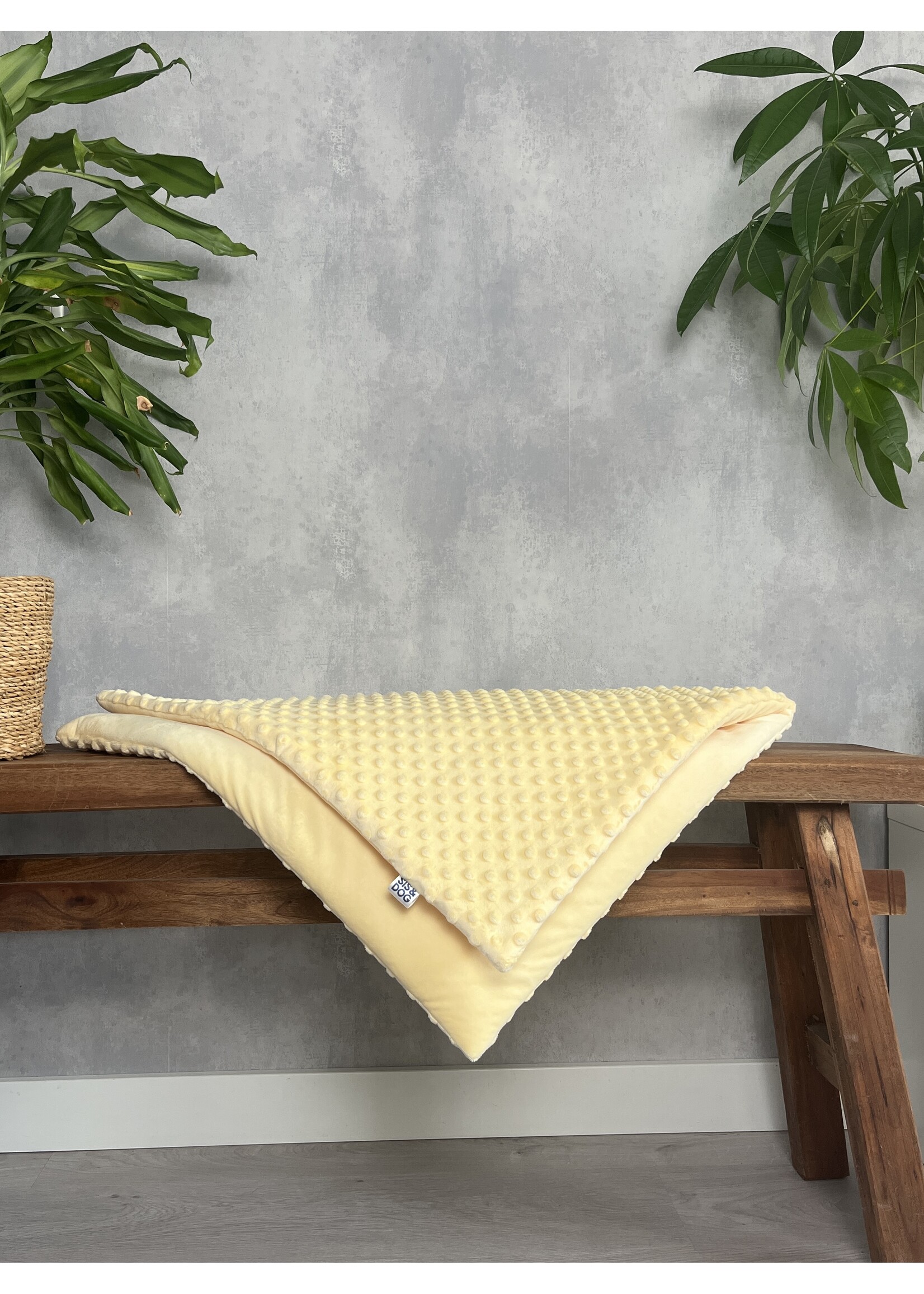 Dog sofablanket butter yellow