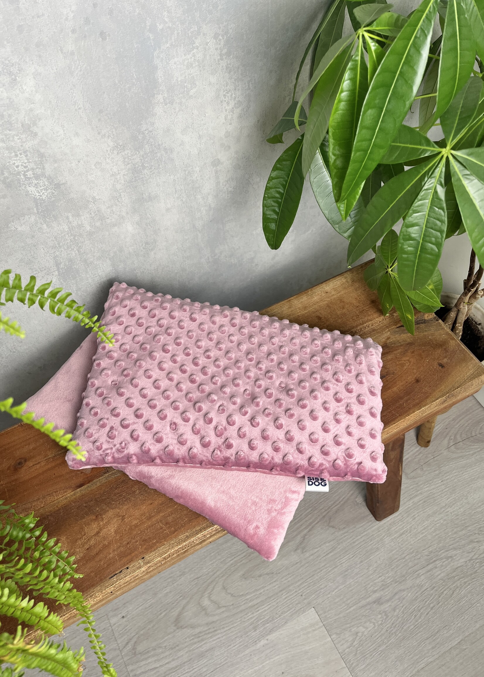 Honden fietsmand kleed Creamy Pink