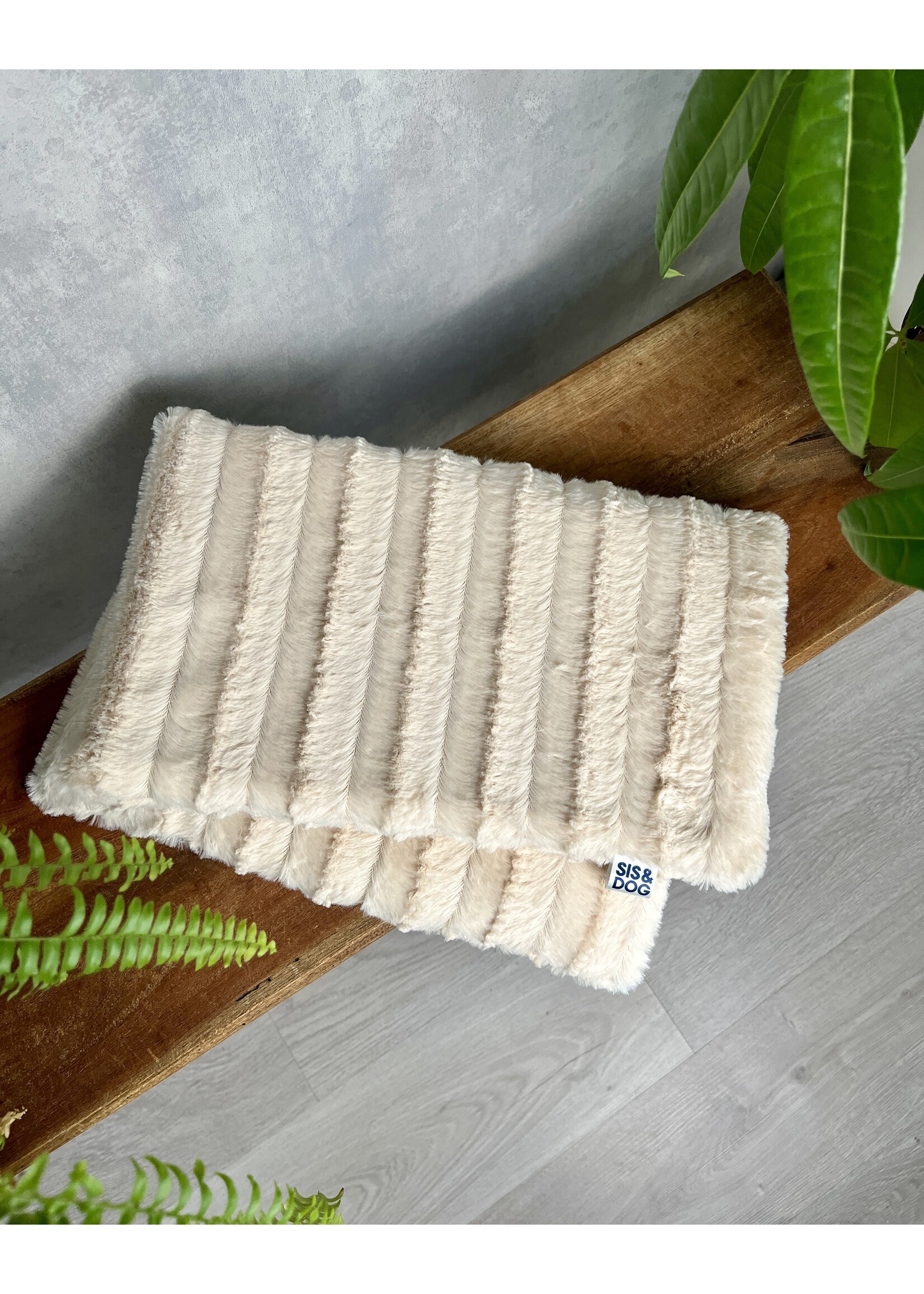 Pearl dog bicycle basket blanket