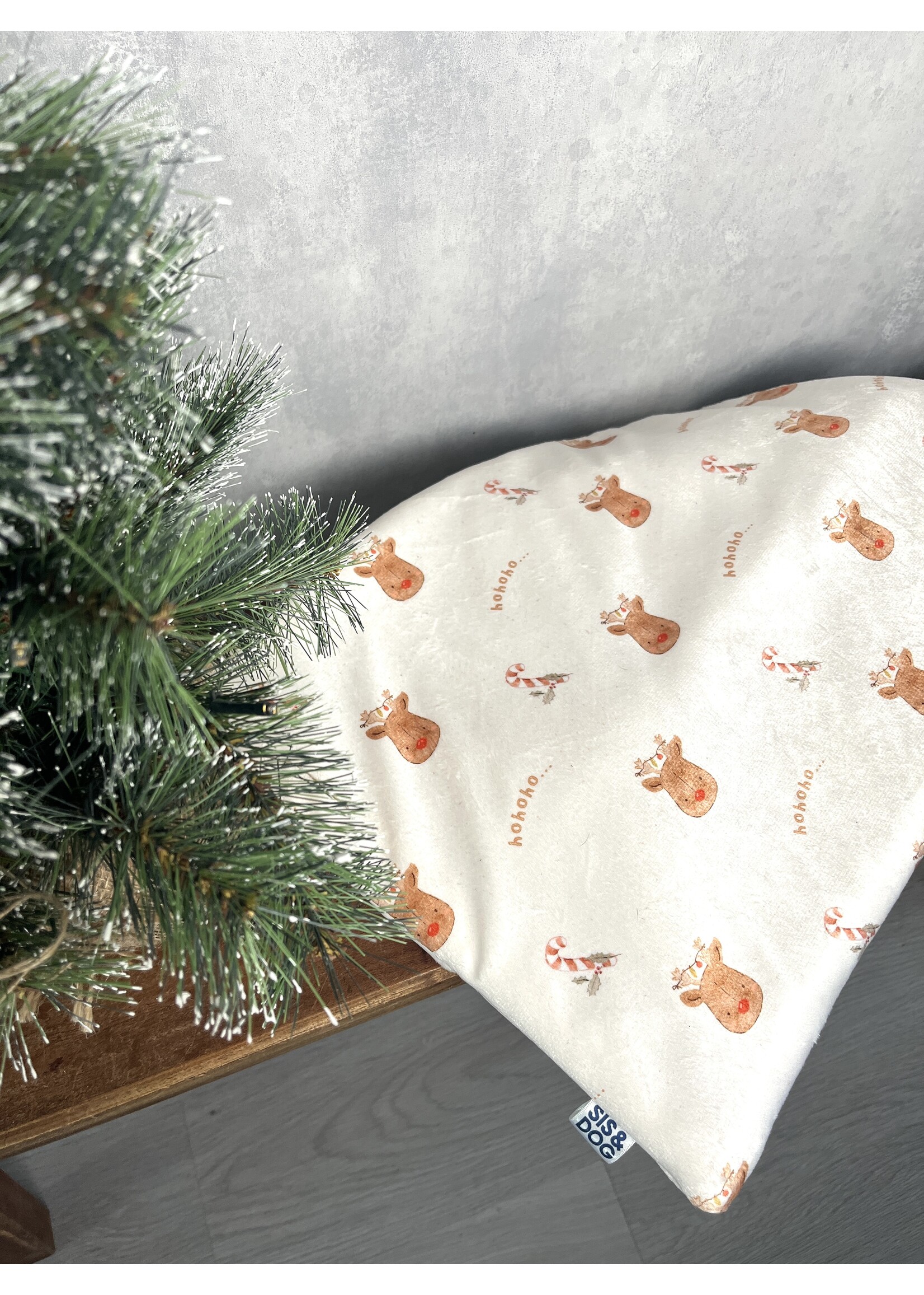 Ho Ho Ho dog bicyle blanket