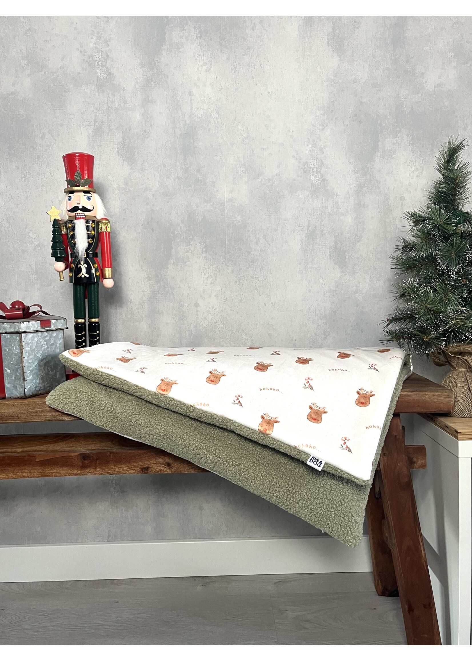 Ho Ho Ho honden bankkleed