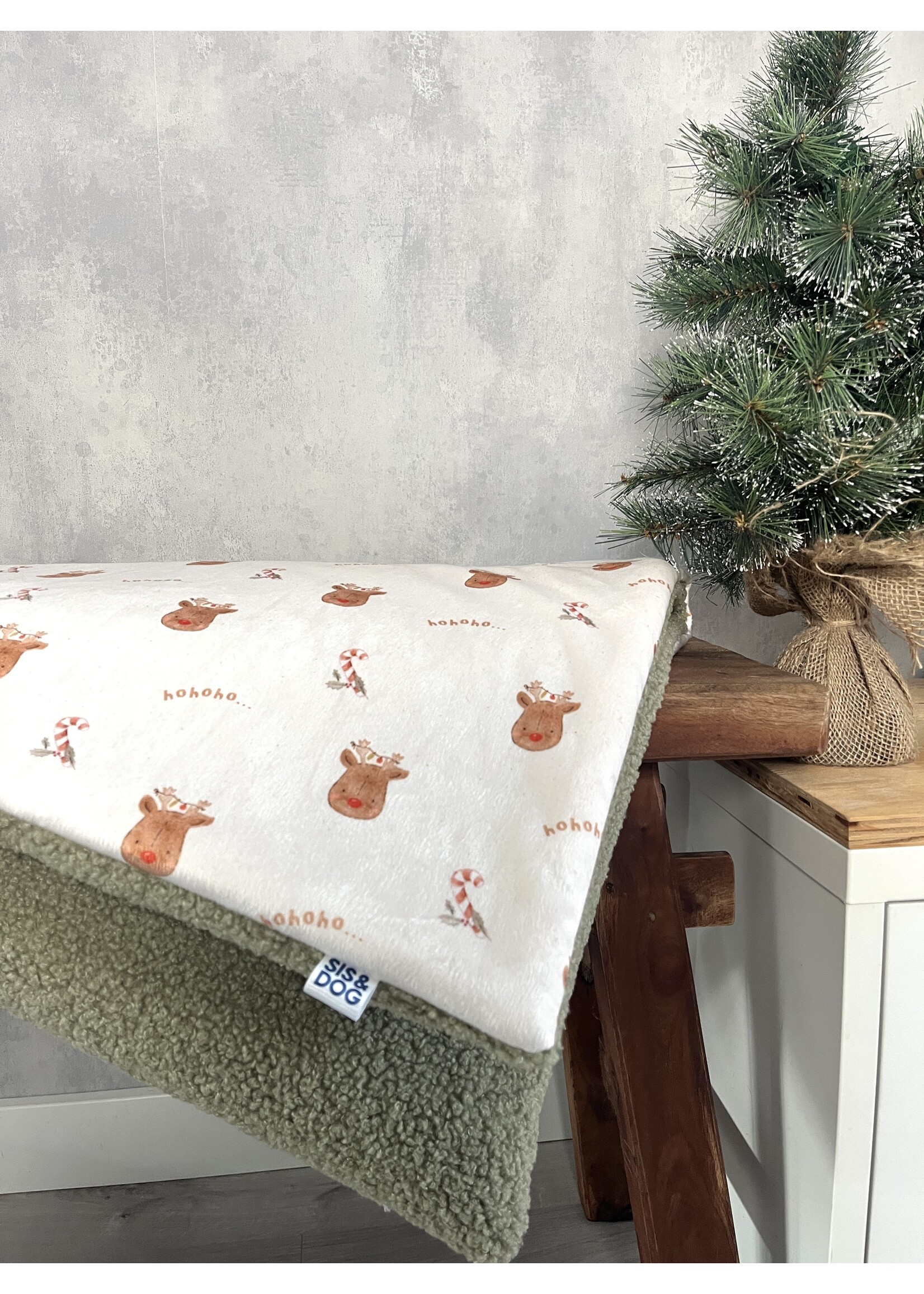 Ho Ho Ho honden bankkleed