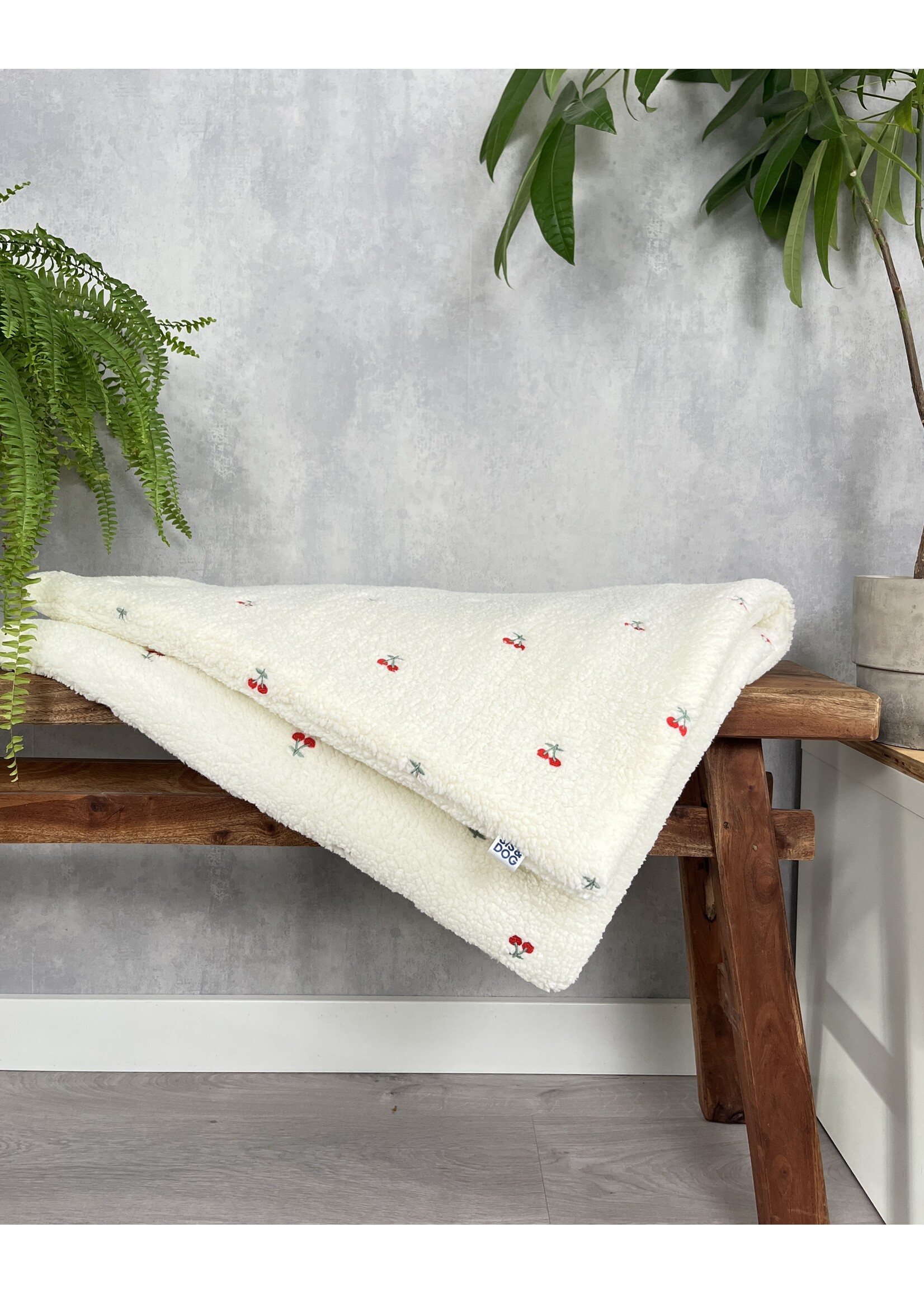 Cherry dog blanket