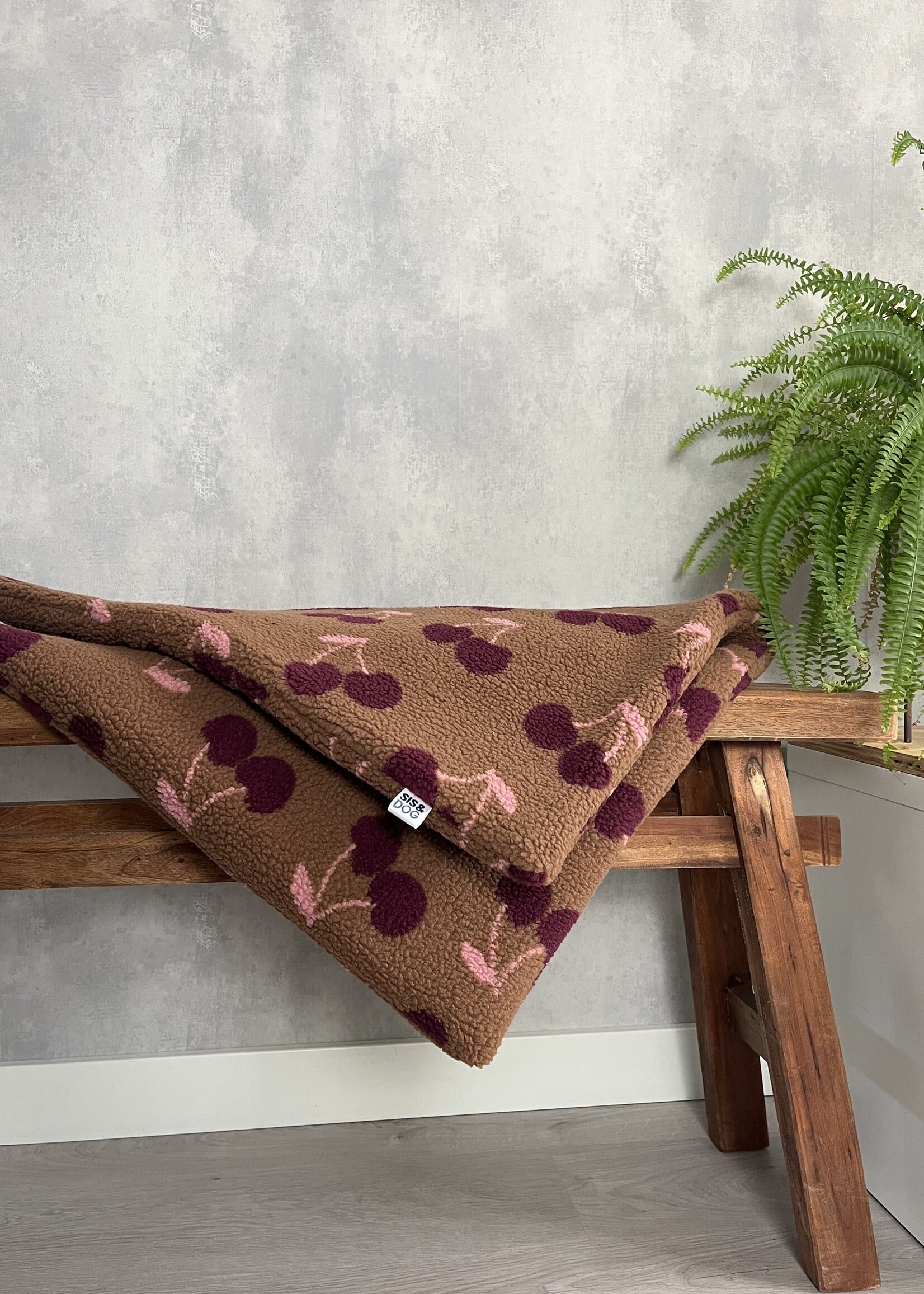 Cherry dog blanket