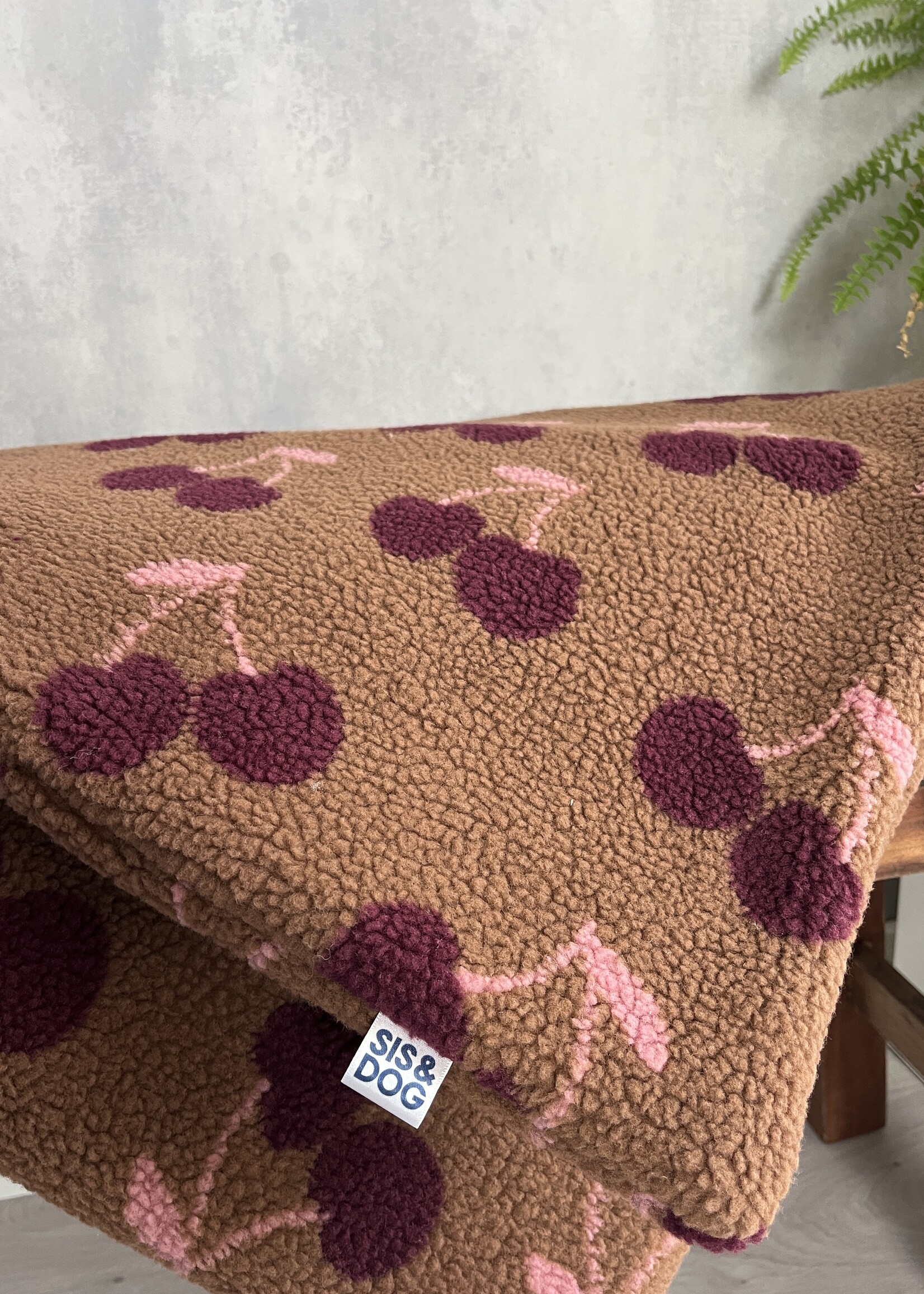 Cherry honden bankkleedje